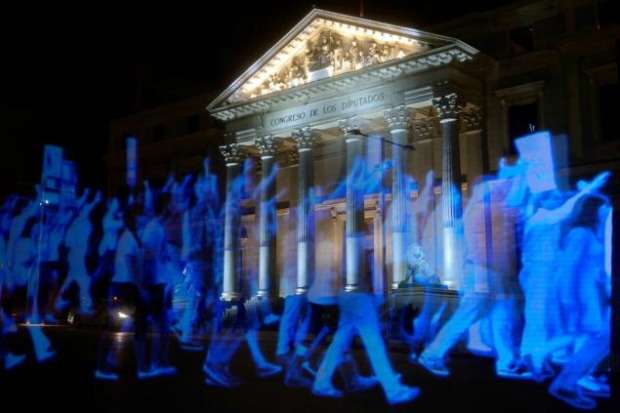 We Are Not A Crime: Spanish Activists Hold First-Ever Hologram Protest